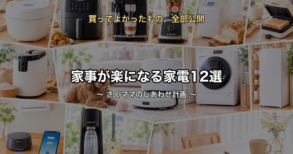 家事が楽になる家電12選アイキャッチ